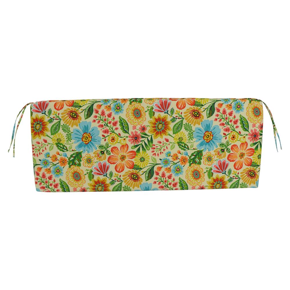 54-inch by 19-inch Patterned Outdoor Spun Polyester Bench Cushion 954X19-REO-60. Picture 3
