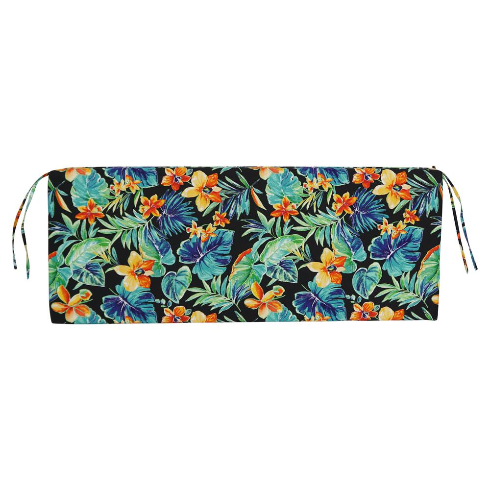 54-inch by 19-inch Patterned Outdoor Spun Polyester Bench Cushion 954X19-REO-62. Picture 3