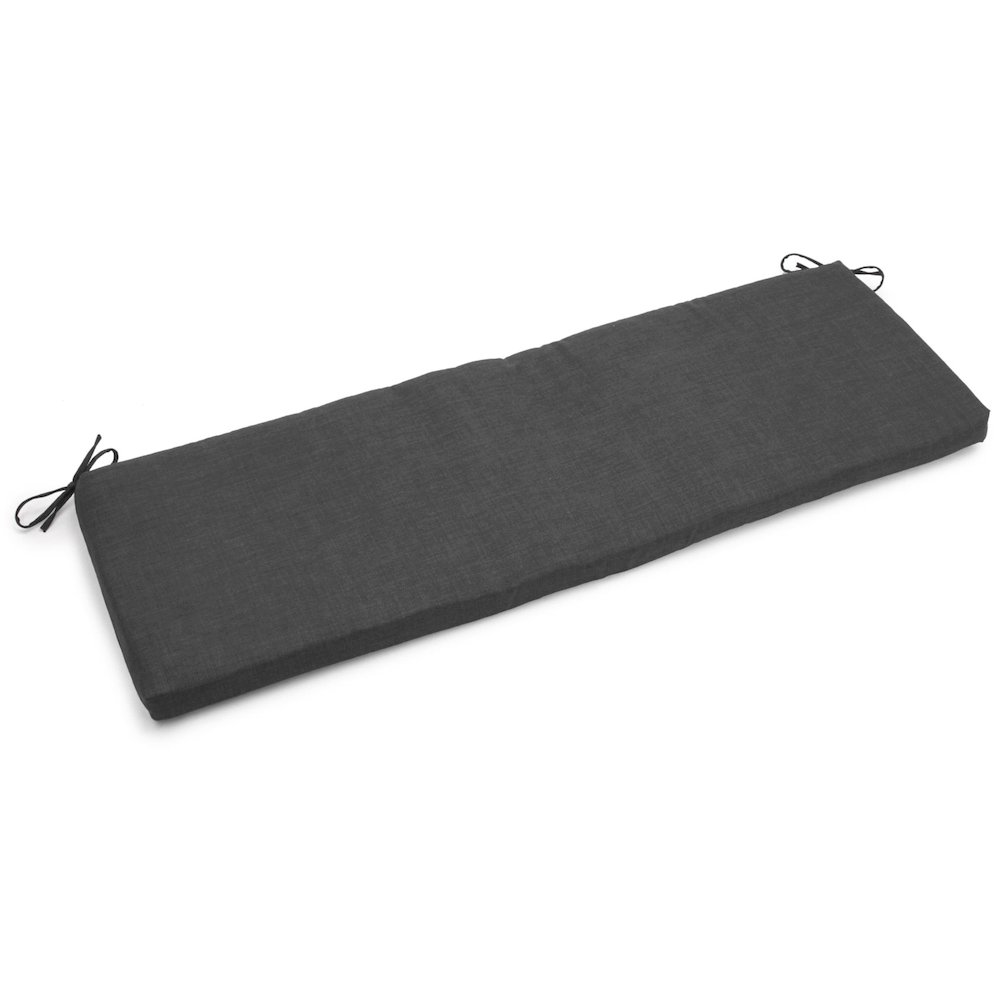 54-inch by 19-inch Solid Outdoor Spun Polyester Bench Cushion. Picture 1