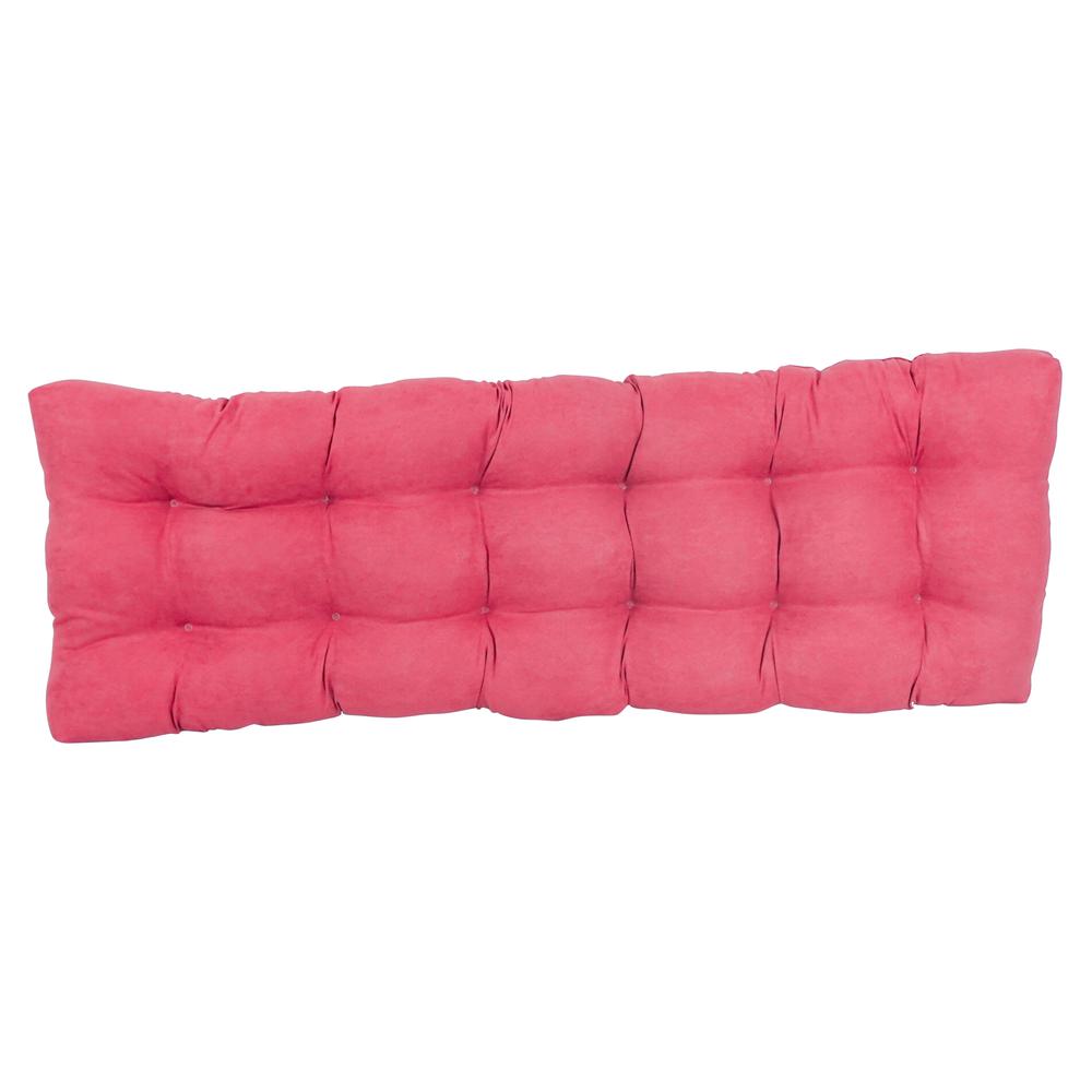 55-inch by 19-inch Tufted Solid Microsuede Bench Cushion. Picture 3