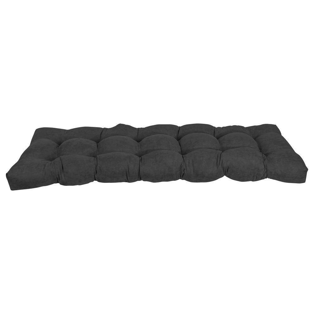 55-inch by 19-inch Tufted Solid Microsuede Bench Cushion. Picture 2