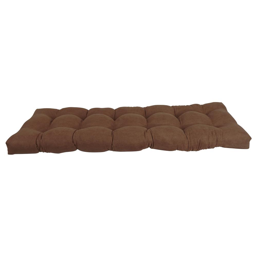 55-inch by 19-inch Tufted Solid Microsuede Bench Cushion. Picture 2