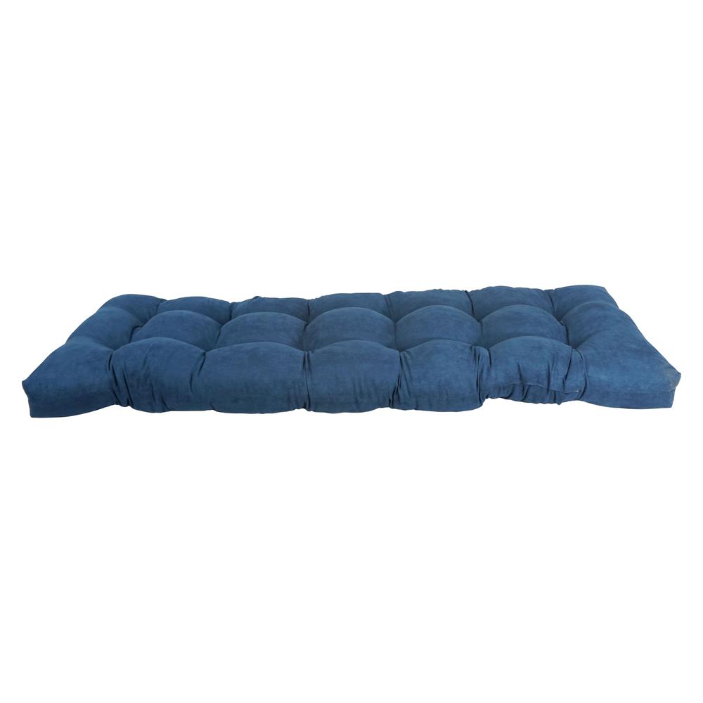 55-inch by 19-inch Tufted Solid Microsuede Bench Cushion. Picture 2