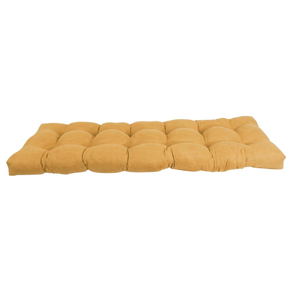 55-inch by 19-inch Tufted Solid Microsuede Bench Cushion. Picture 2