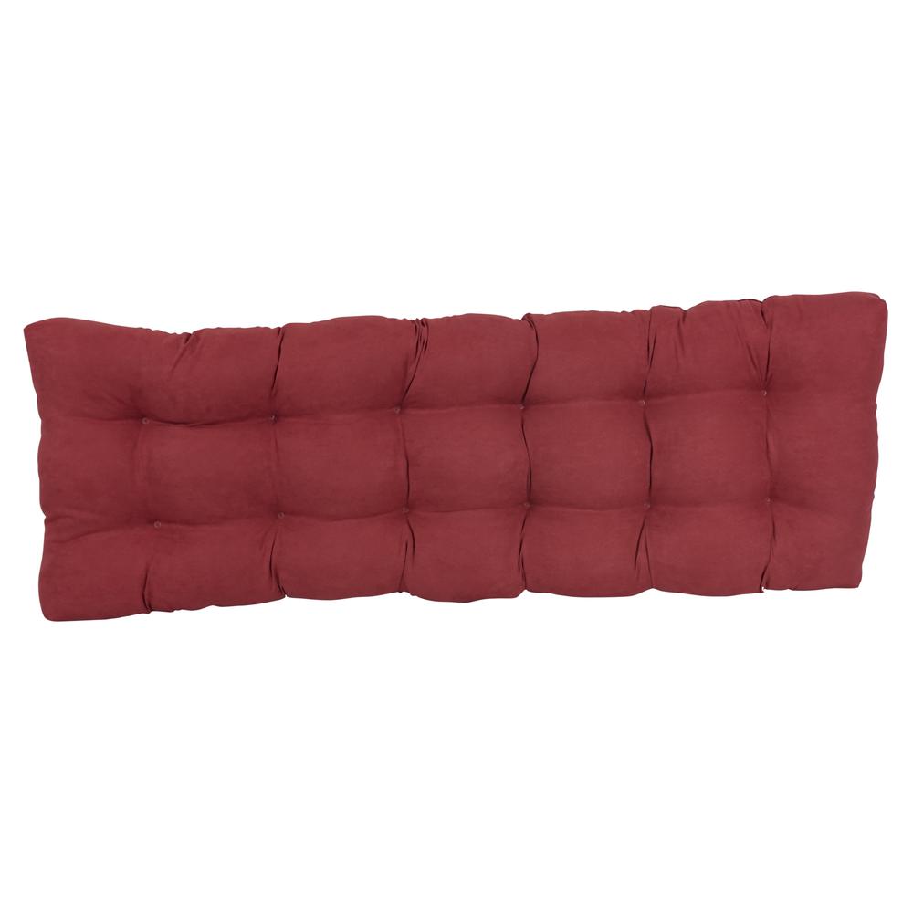 55-inch by 19-inch Tufted Solid Microsuede Bench Cushion. Picture 3