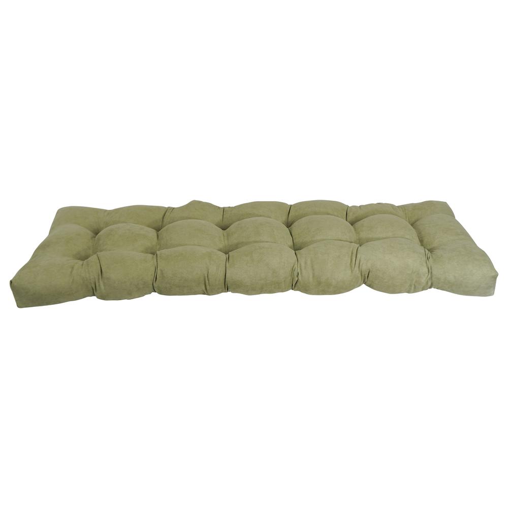 55-inch by 19-inch Tufted Solid Microsuede Bench Cushion. Picture 2