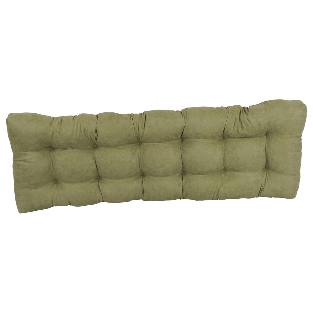 55-inch by 19-inch Tufted Solid Microsuede Bench Cushion. Picture 3