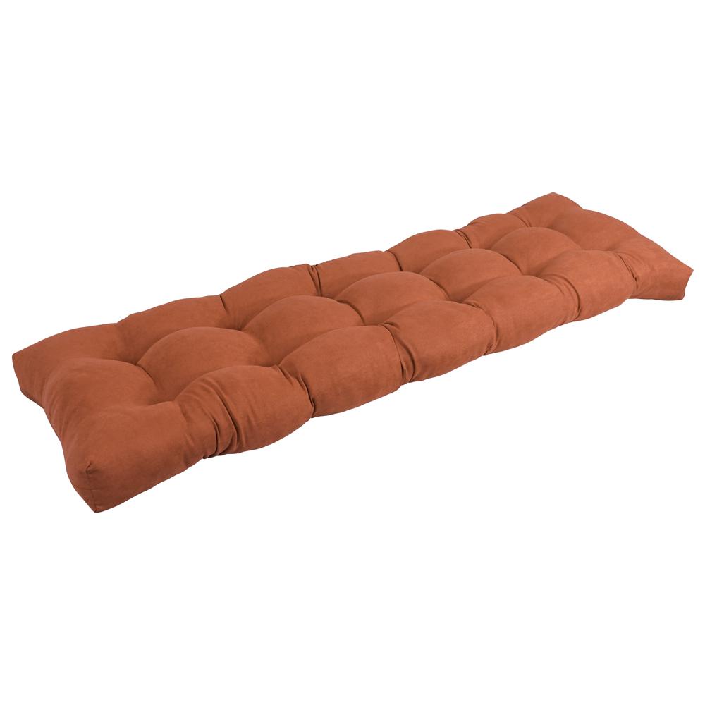 55-inch by 19-inch Tufted Solid Microsuede Bench Cushion. Picture 1