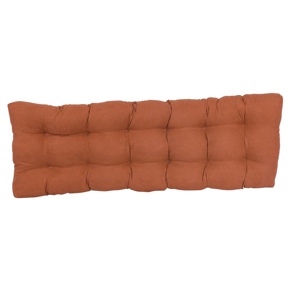 55-inch by 19-inch Tufted Solid Microsuede Bench Cushion. Picture 3