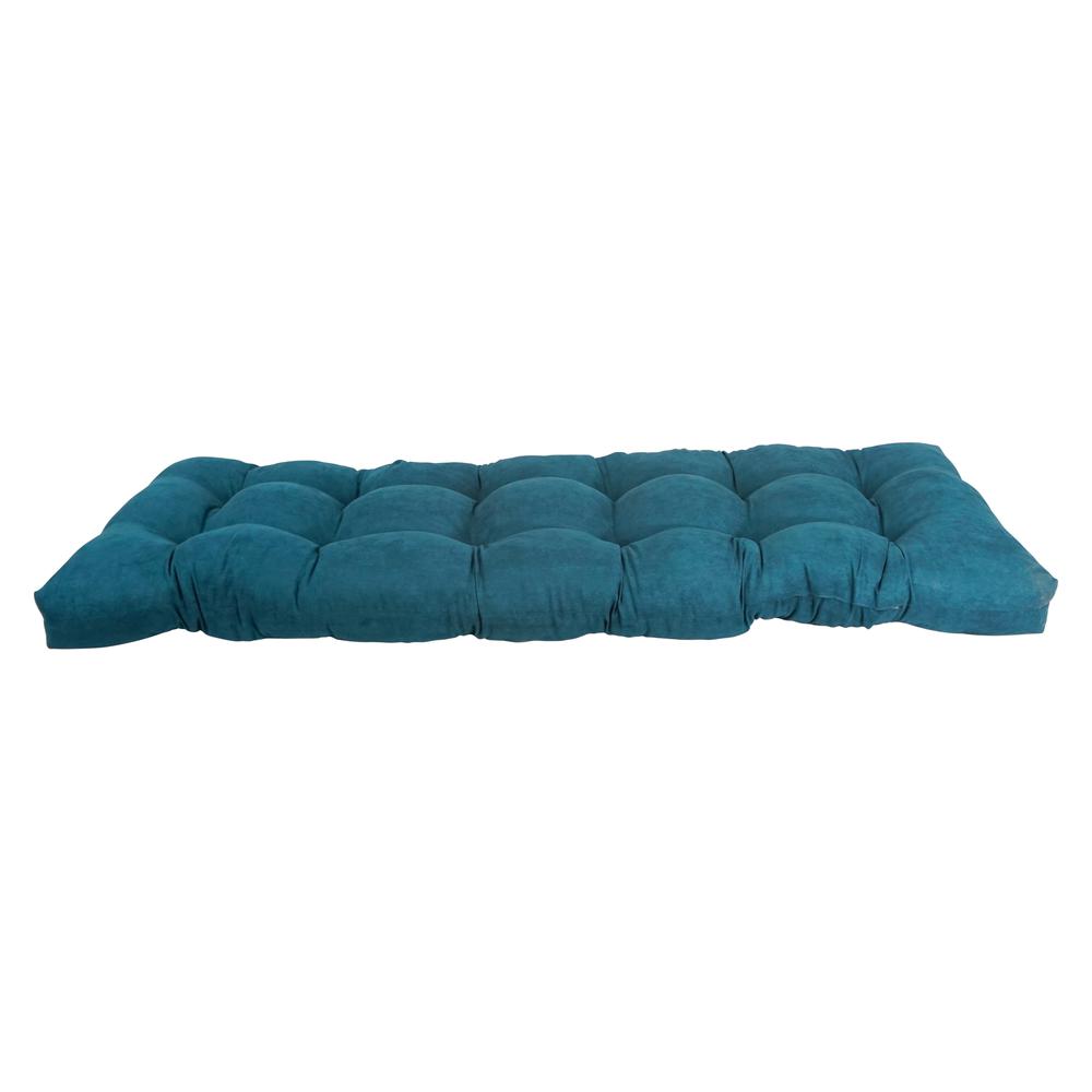 55-inch by 19-inch Tufted Solid Microsuede Bench Cushion. Picture 2