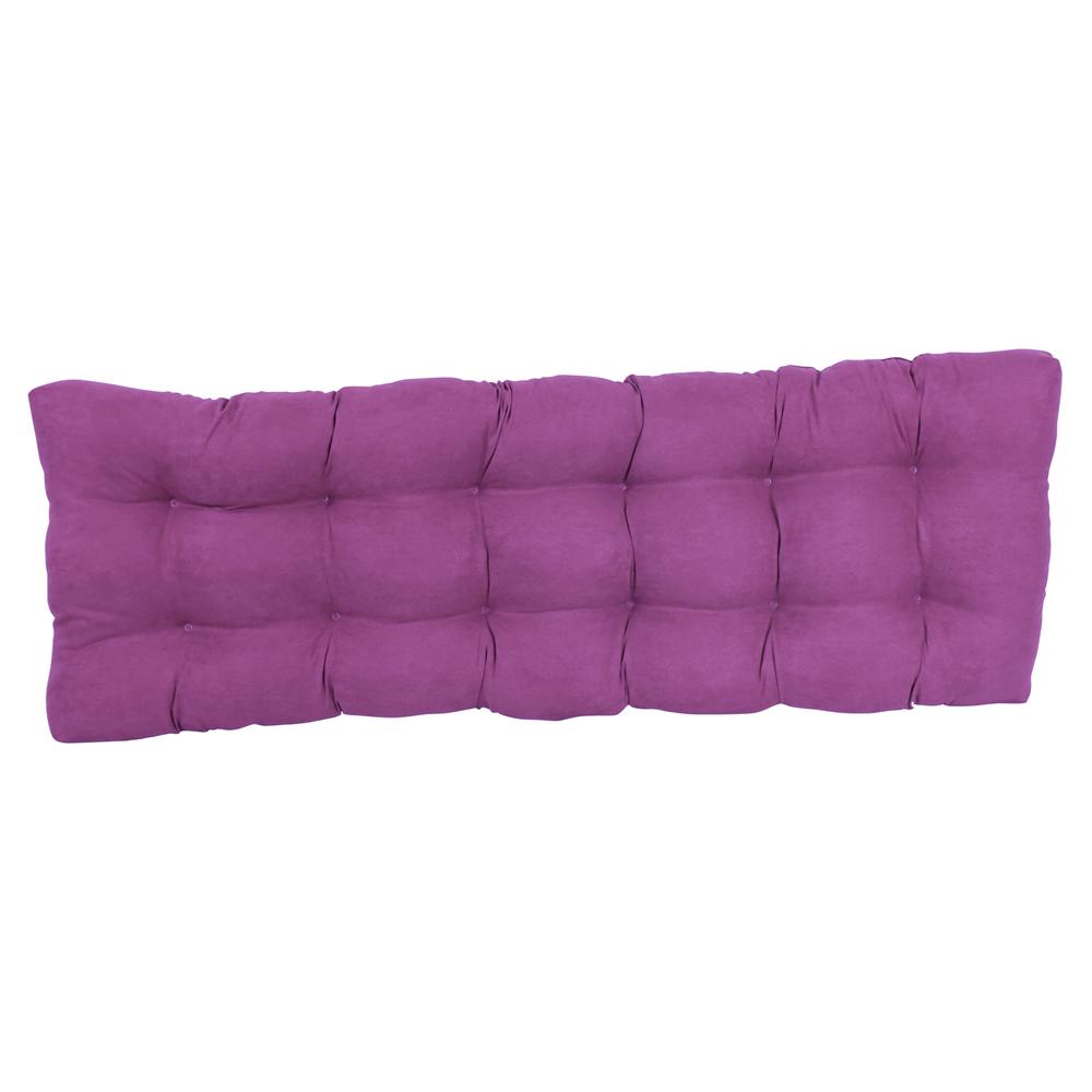 55-inch by 19-inch Tufted Solid Microsuede Bench Cushion. Picture 3