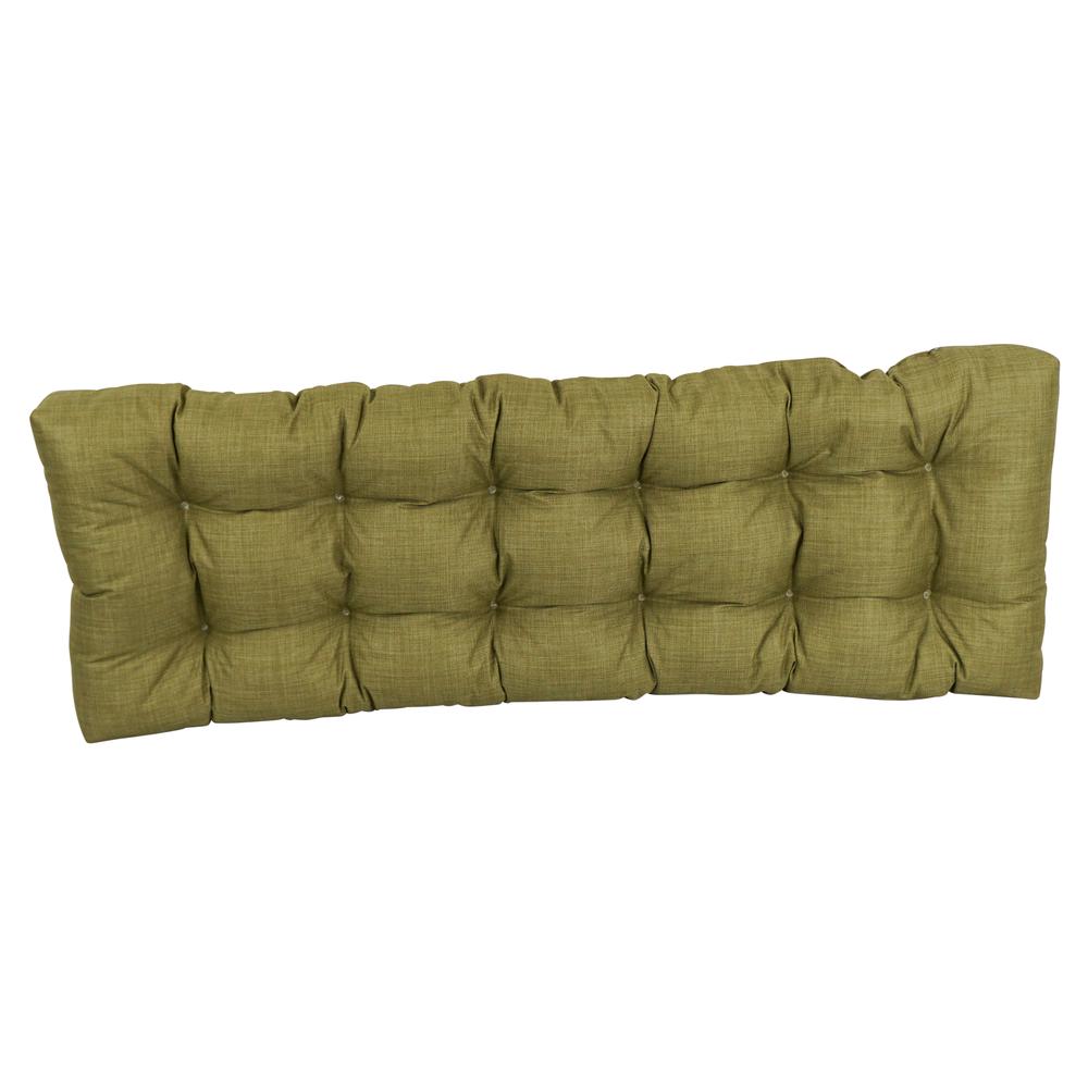 55-inch by 19-inch Tufted Solid Outdoor Spun Polyester Loveseat Cushion. Picture 3