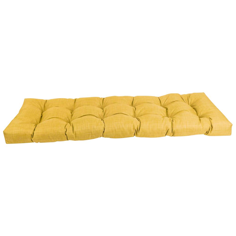 55-inch by 19-inch Tufted Solid Outdoor Spun Polyester Loveseat Cushion. Picture 2