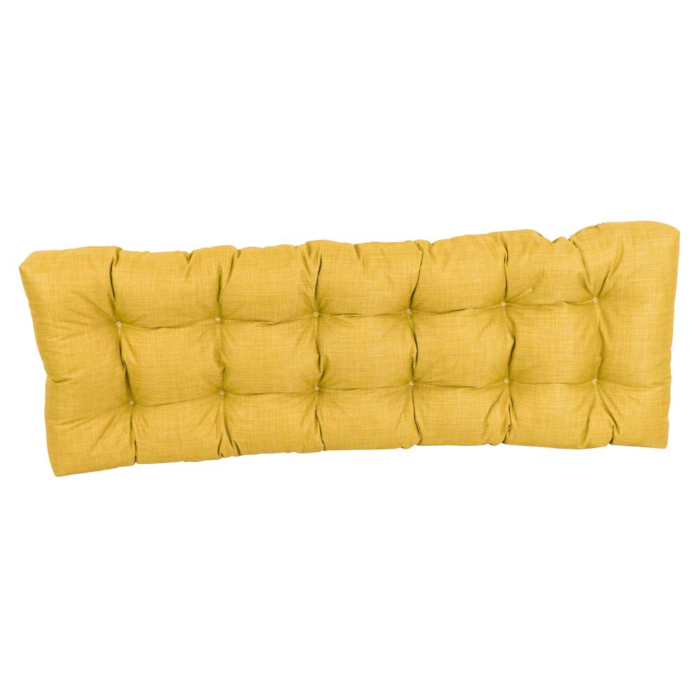55-inch by 19-inch Tufted Solid Outdoor Spun Polyester Loveseat Cushion. Picture 3