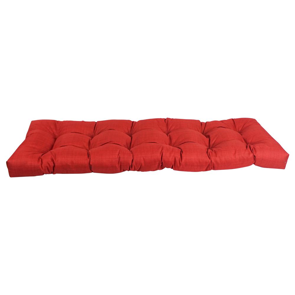 55-inch by 19-inch Tufted Solid Outdoor Spun Polyester Loveseat Cushion. Picture 2
