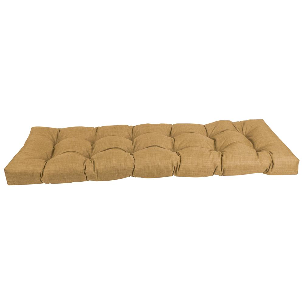 55-inch by 19-inch Tufted Solid Outdoor Spun Polyester Loveseat Cushion. Picture 2