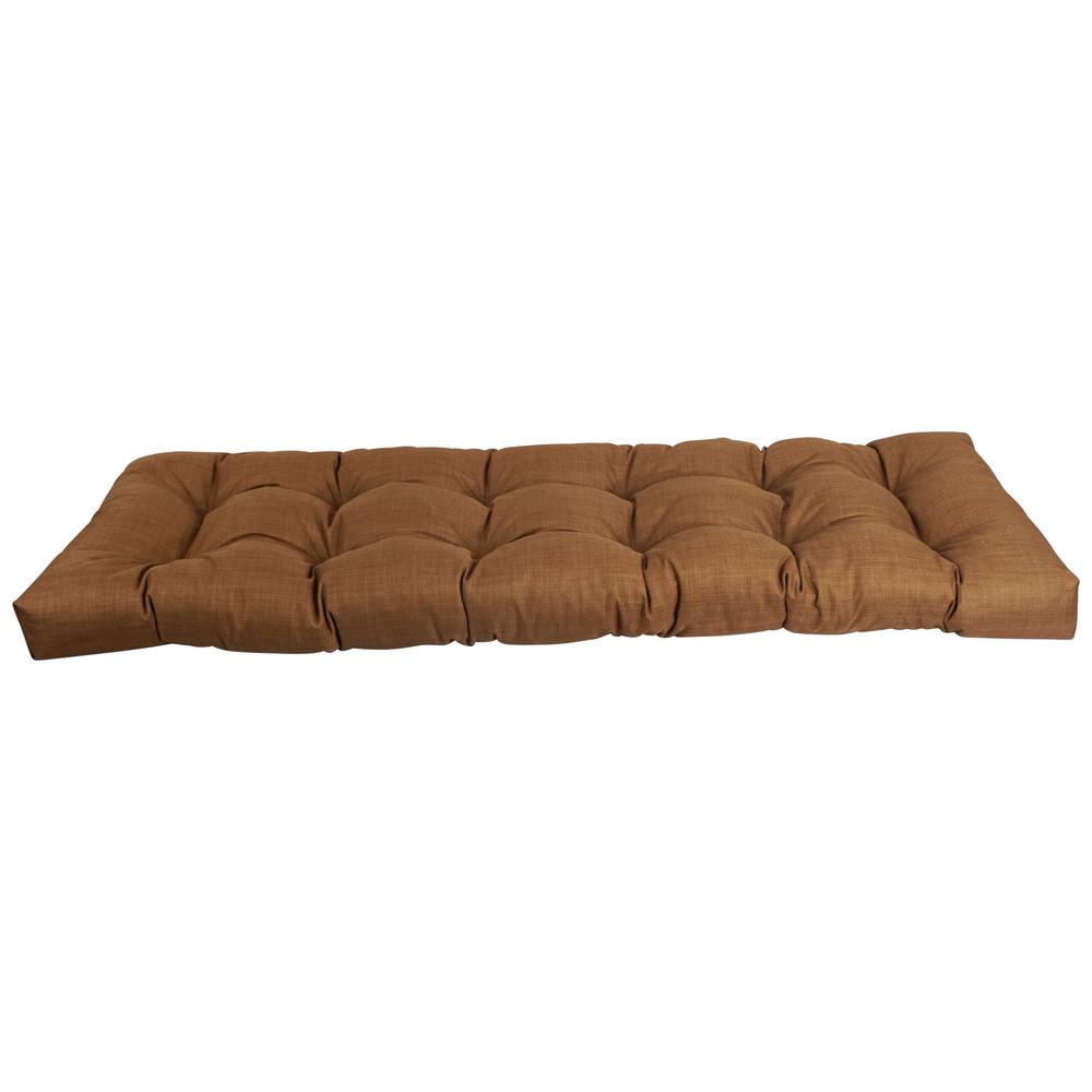 55-inch by 19-inch Tufted Solid Outdoor Spun Polyester Loveseat Cushion. Picture 2