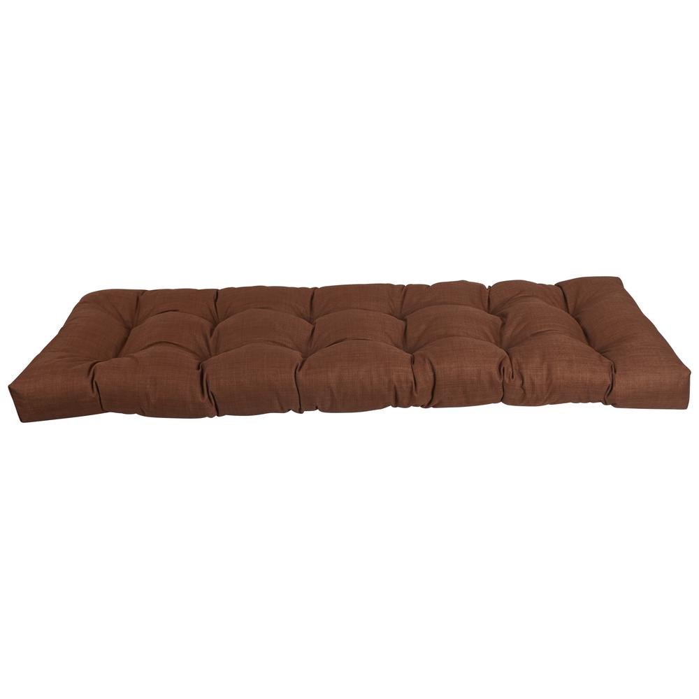 55-inch by 19-inch Tufted Solid Outdoor Spun Polyester Loveseat Cushion. Picture 2