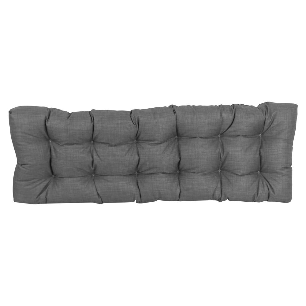 55-inch by 19-inch Tufted Solid Outdoor Spun Polyester Loveseat Cushion. Picture 3