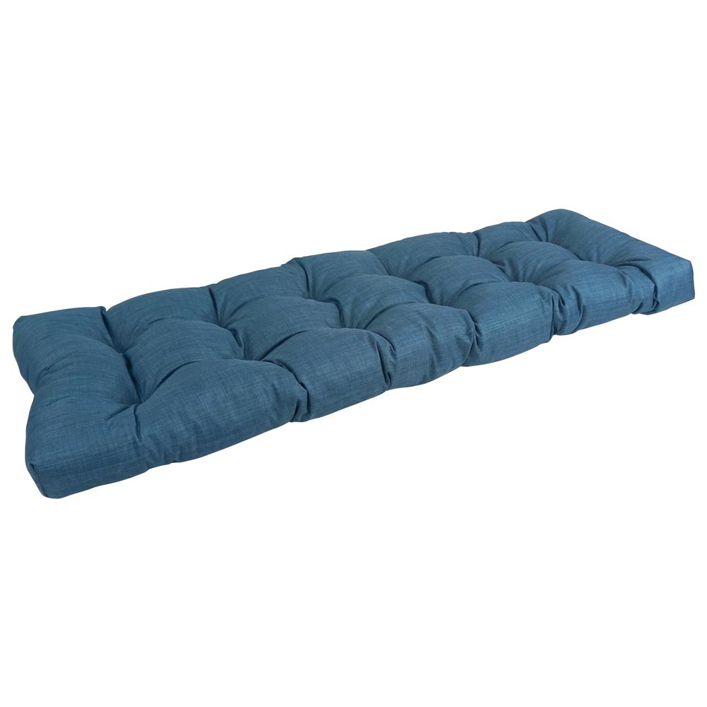 55-inch by 19-inch Tufted Solid Outdoor Spun Polyester Loveseat Cushion. Picture 1