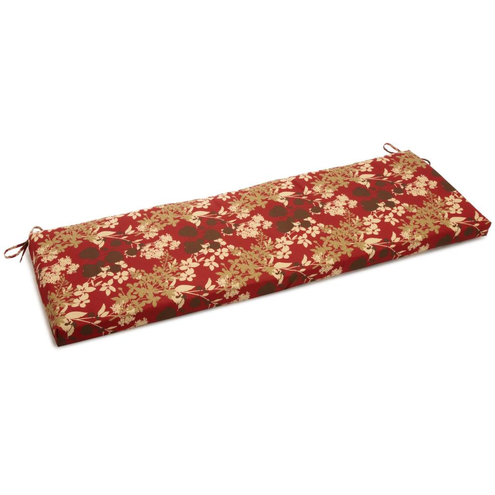 57-inch by 19-inch Outdoor Spun Polyester Loveseat Cushion. Picture 1