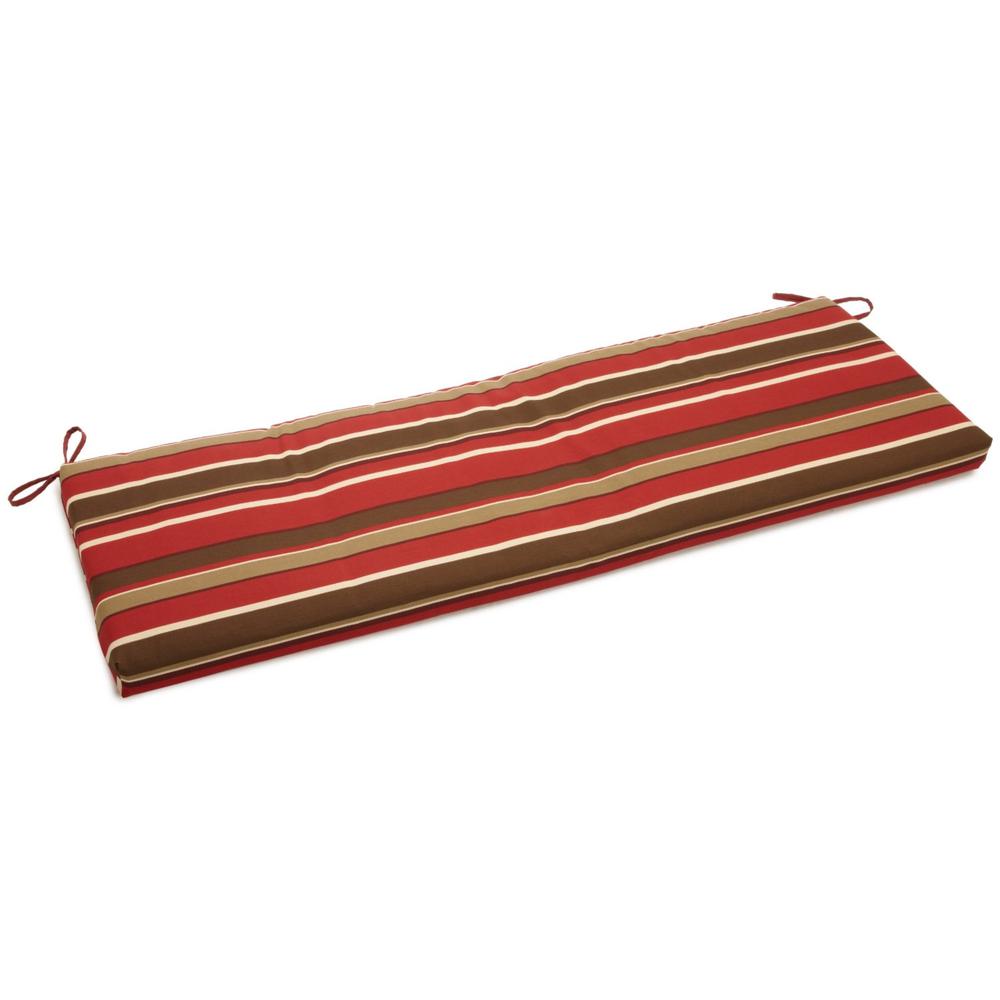 57-inch by 19-inch Outdoor Spun Polyester Loveseat Cushion. Picture 1