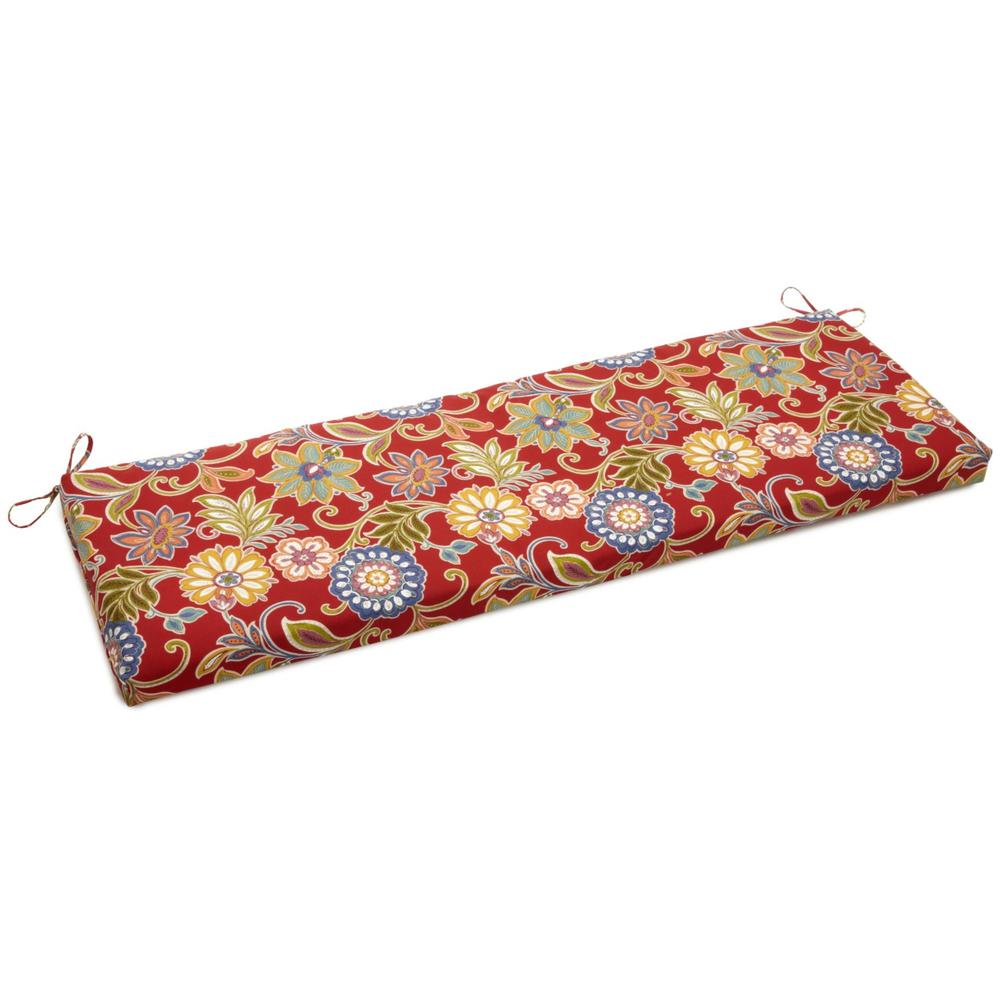 57-inch by 19-inch Outdoor Spun Polyester Loveseat Cushion. Picture 1