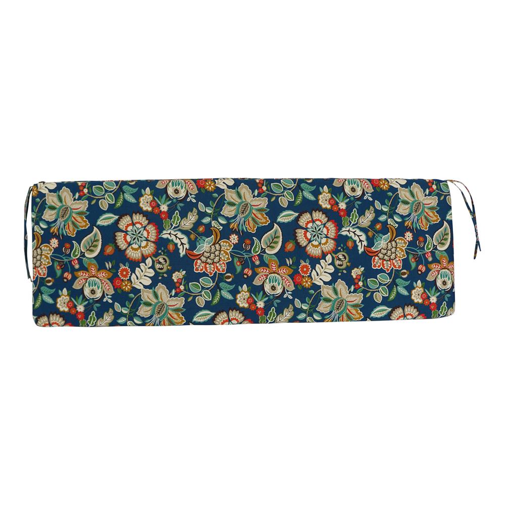 57-inch by 19-inch Patterned Outdoor Spun Polyester Bench Cushion  957X19-REO-64. Picture 3