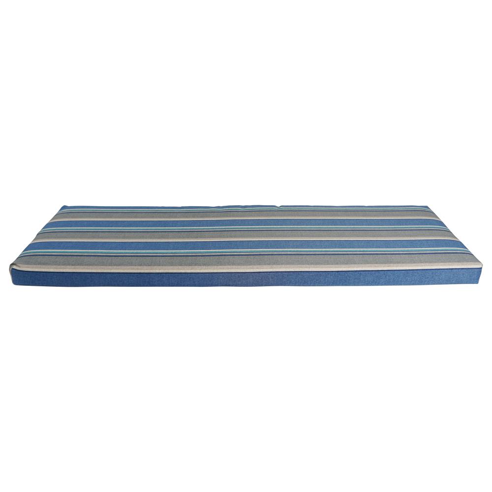 57-inch by 19-inch Patterned Outdoor Spun Polyester Bench Cushion  957X19-REO-66. Picture 2