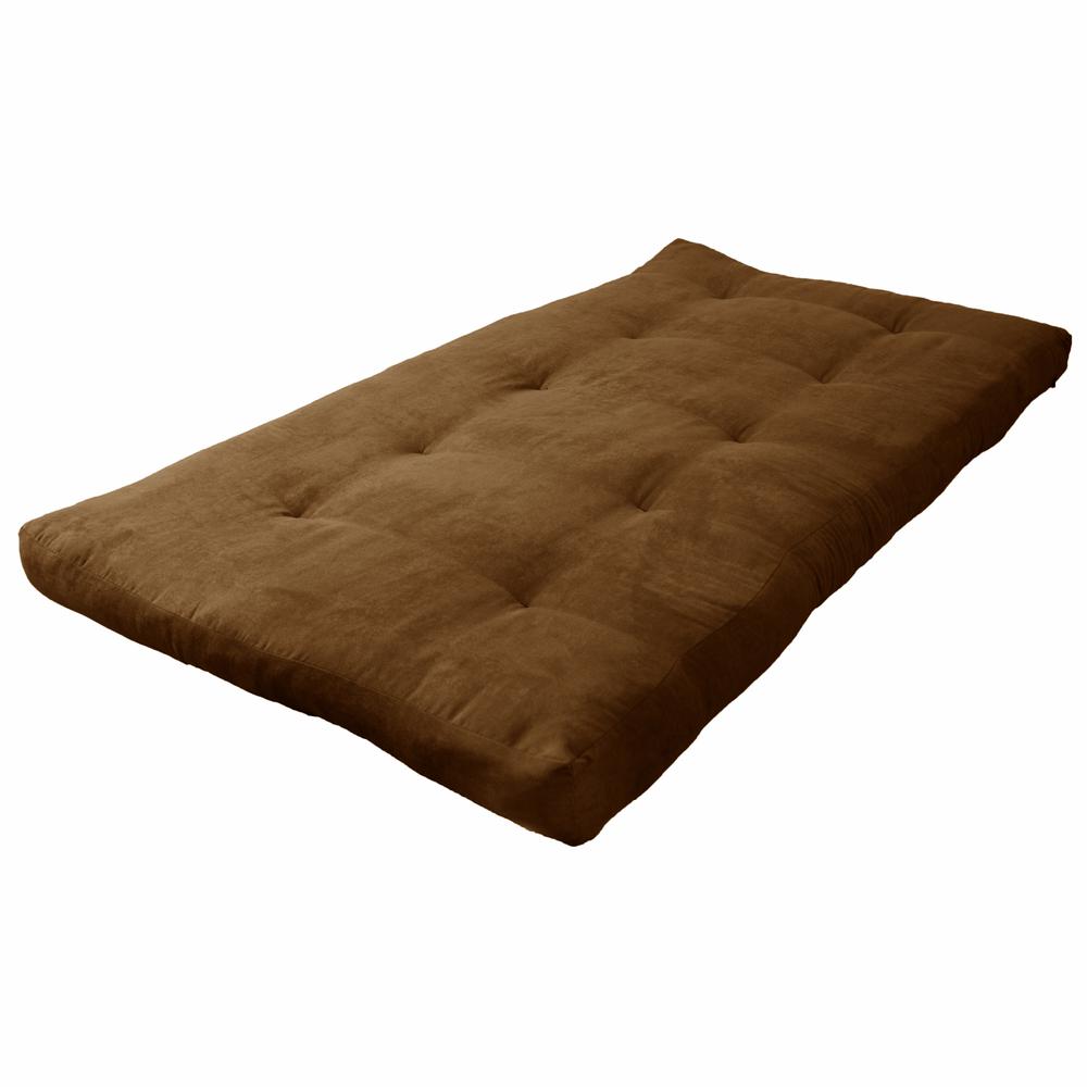 Blazing Needles Vitality 6-inch Microsuede Twin-size Futon Mattress - Chocolate. Picture 1