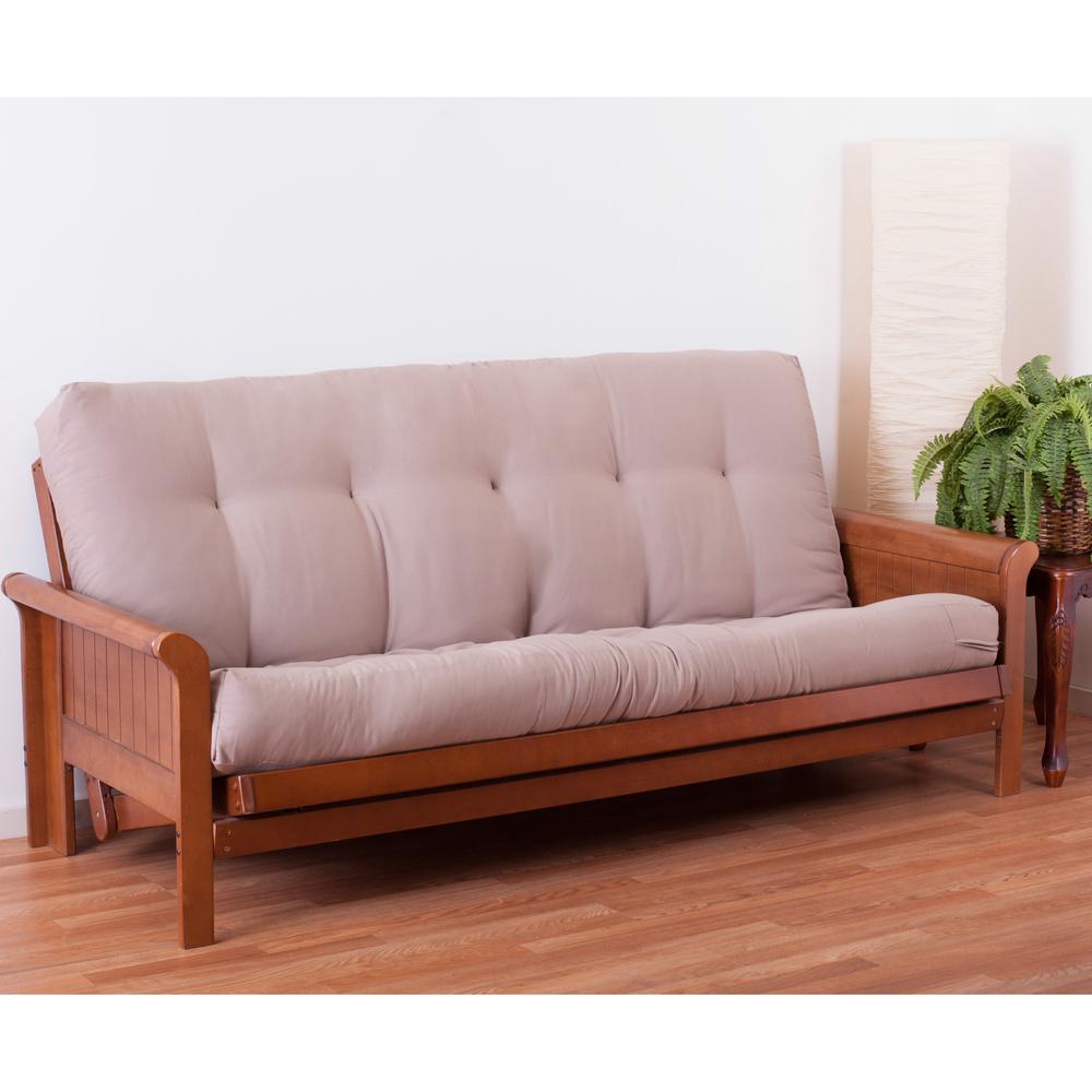Renewal 8-inch Twill Full-size Futon Mattress. Picture 1