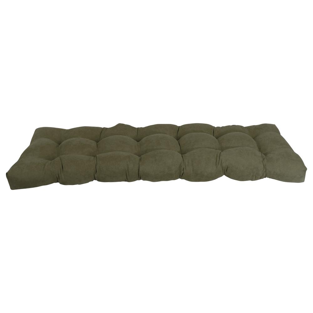 60-inch by 19-inch Tufted Solid Microsuede Bench Cushion. Picture 2