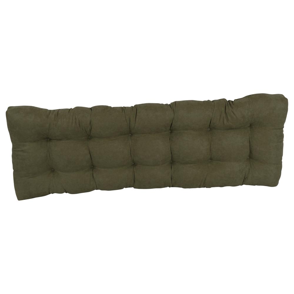 60-inch by 19-inch Tufted Solid Microsuede Bench Cushion. Picture 3