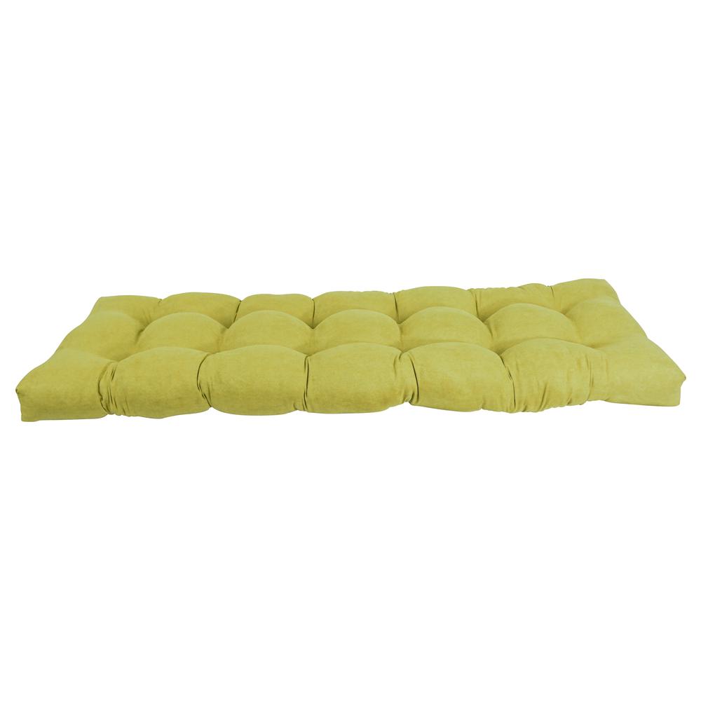 60-inch by 19-inch Tufted Solid Microsuede Bench Cushion. Picture 2