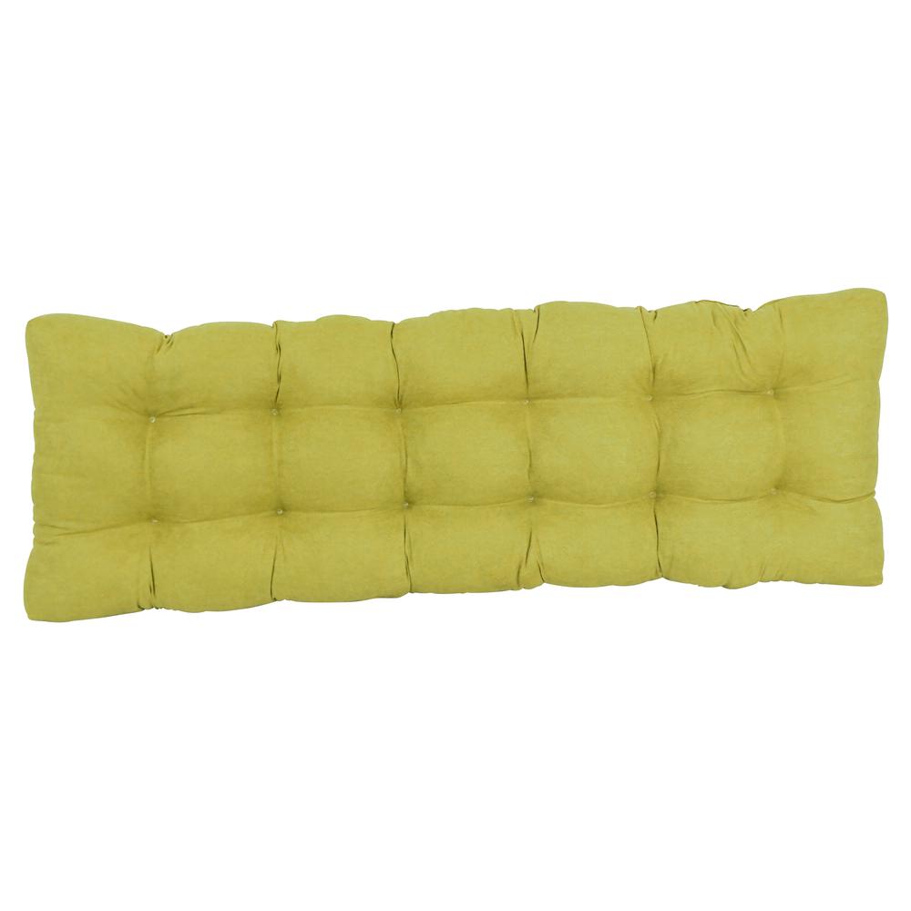60-inch by 19-inch Tufted Solid Microsuede Bench Cushion. Picture 3