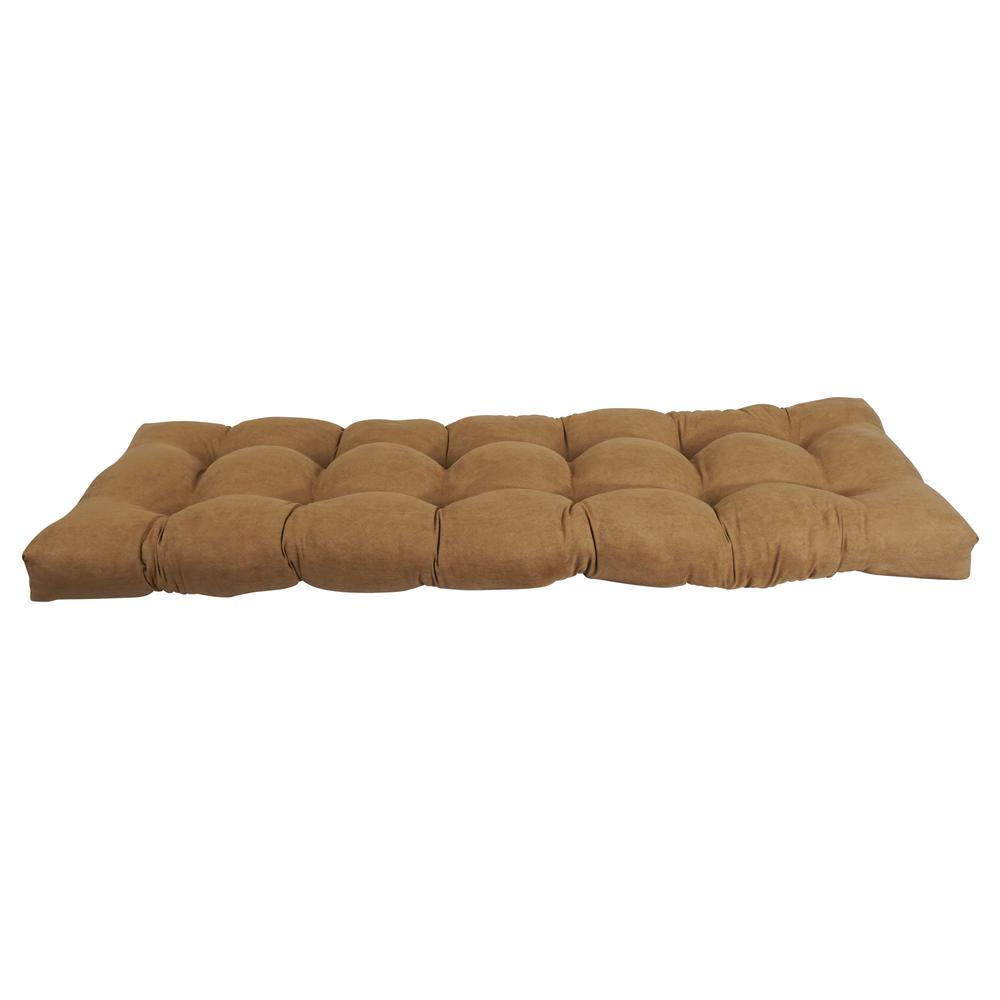 60-inch by 19-inch Tufted Solid Microsuede Bench Cushion. Picture 2