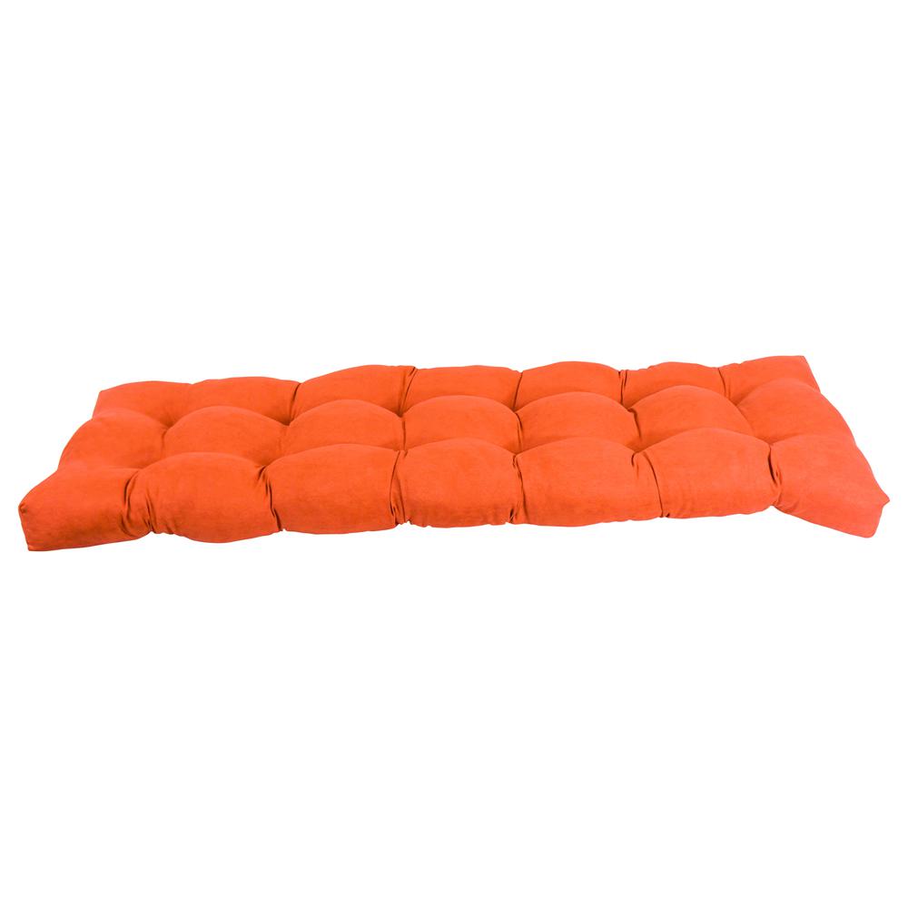 60-inch by 19-inch Tufted Solid Microsuede Bench Cushion. Picture 2