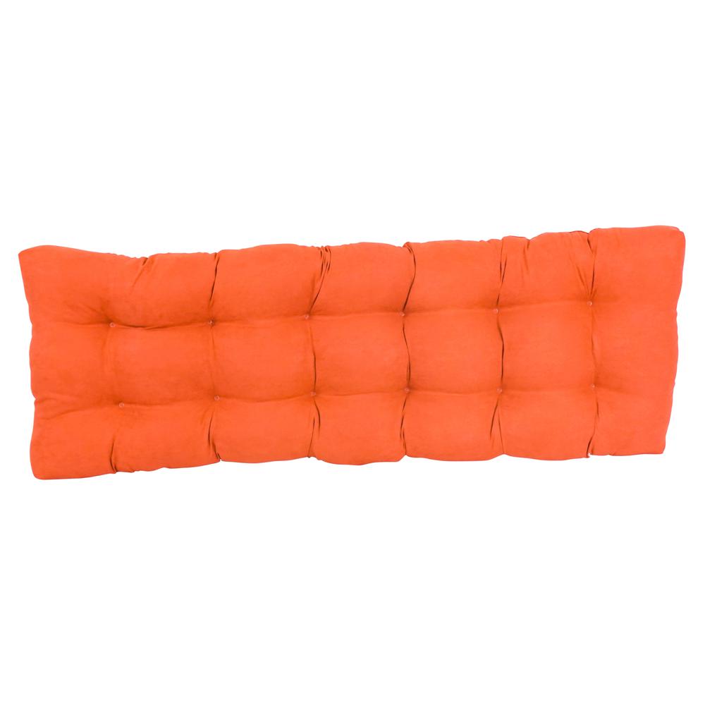 60-inch by 19-inch Tufted Solid Microsuede Bench Cushion. Picture 3