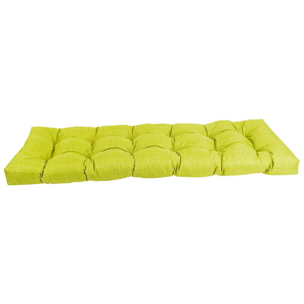 60-inch by 19-inch Tufted Solid Outdoor Spun Polyester Loveseat Cushion. Picture 2