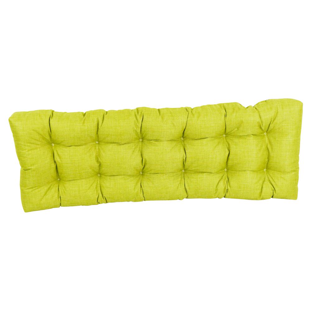 60-inch by 19-inch Tufted Solid Outdoor Spun Polyester Loveseat Cushion. Picture 3