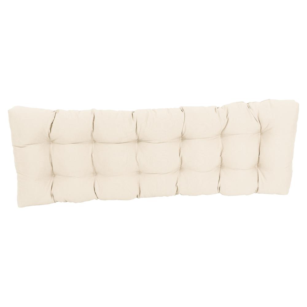 60-inch by 19-inch Tufted Solid Twill Bench Cushion. Picture 2