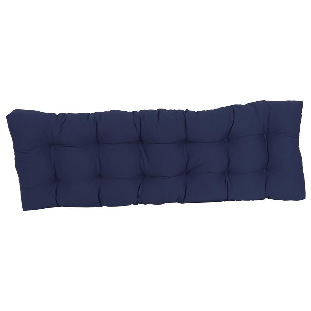 60-inch by 19-inch Tufted Solid Twill Bench Cushion. Picture 2