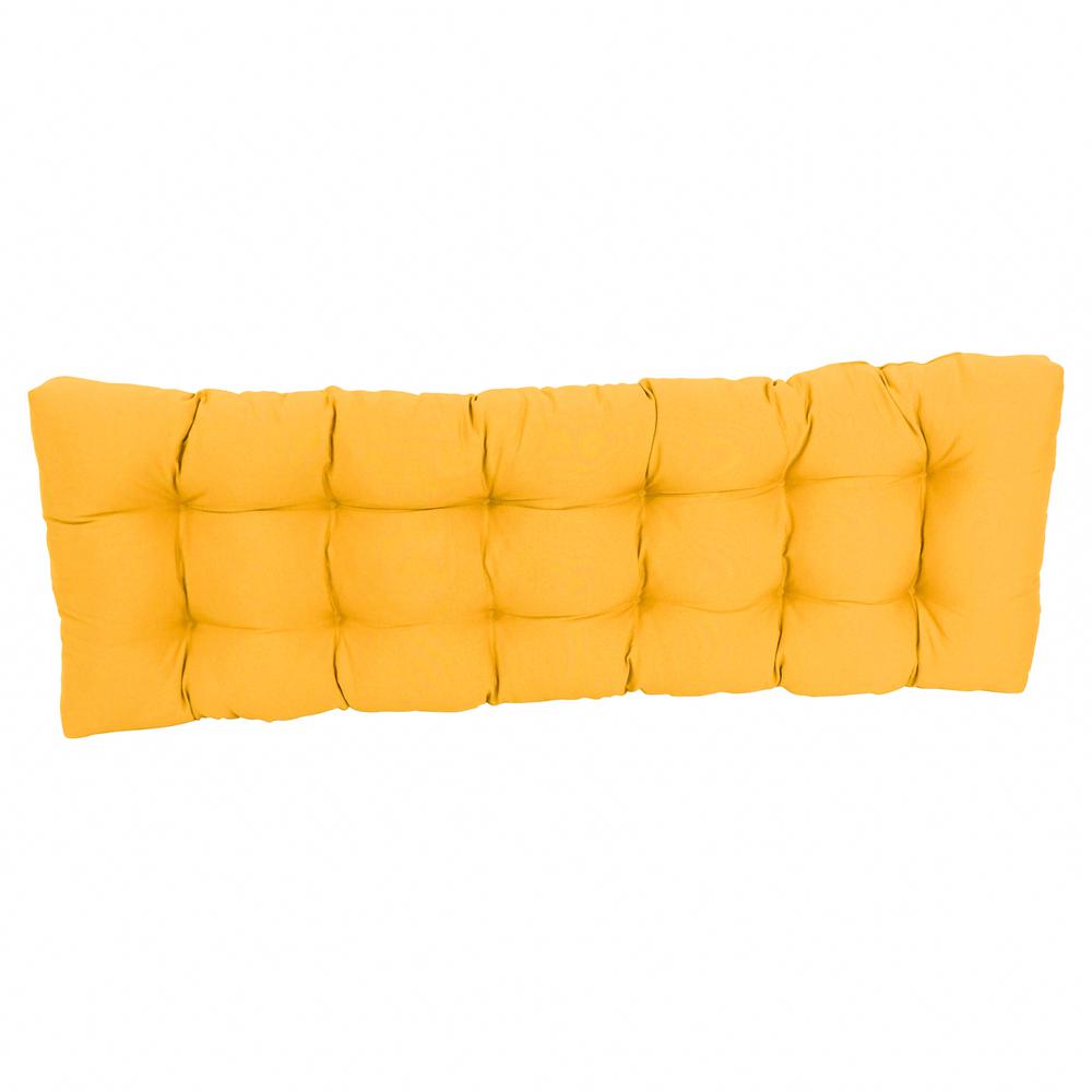 60-inch by 19-inch Tufted Solid Twill Bench Cushion. Picture 2