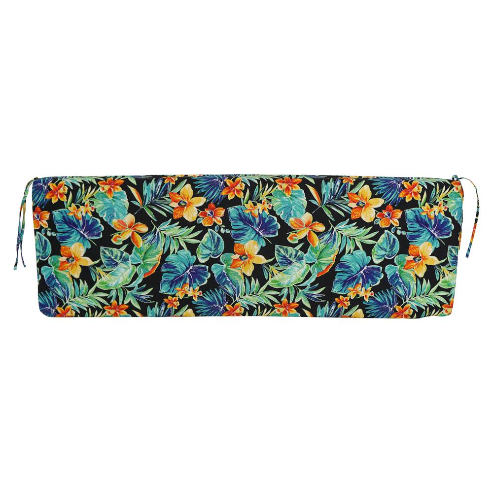 60-inch by 19-inch Patterned Outdoor Spun Polyester Bench Cushion 960X19-REO-62. Picture 1