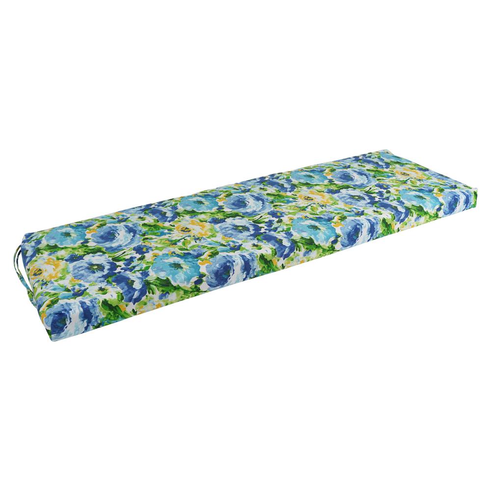 60-inch by 19-inch Patterned Outdoor Spun Polyester Bench Cushion 960X19-REO-65. Picture 1