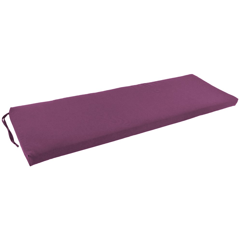 60-inch by 19-inch Solid Twill Bench Cushion. Picture 1