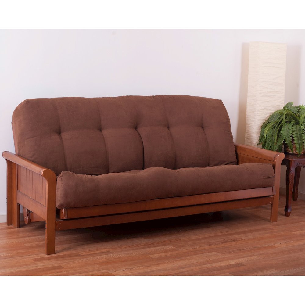 Vitality 9-inch Microsuede Queen-size Futon Mattress. Picture 1