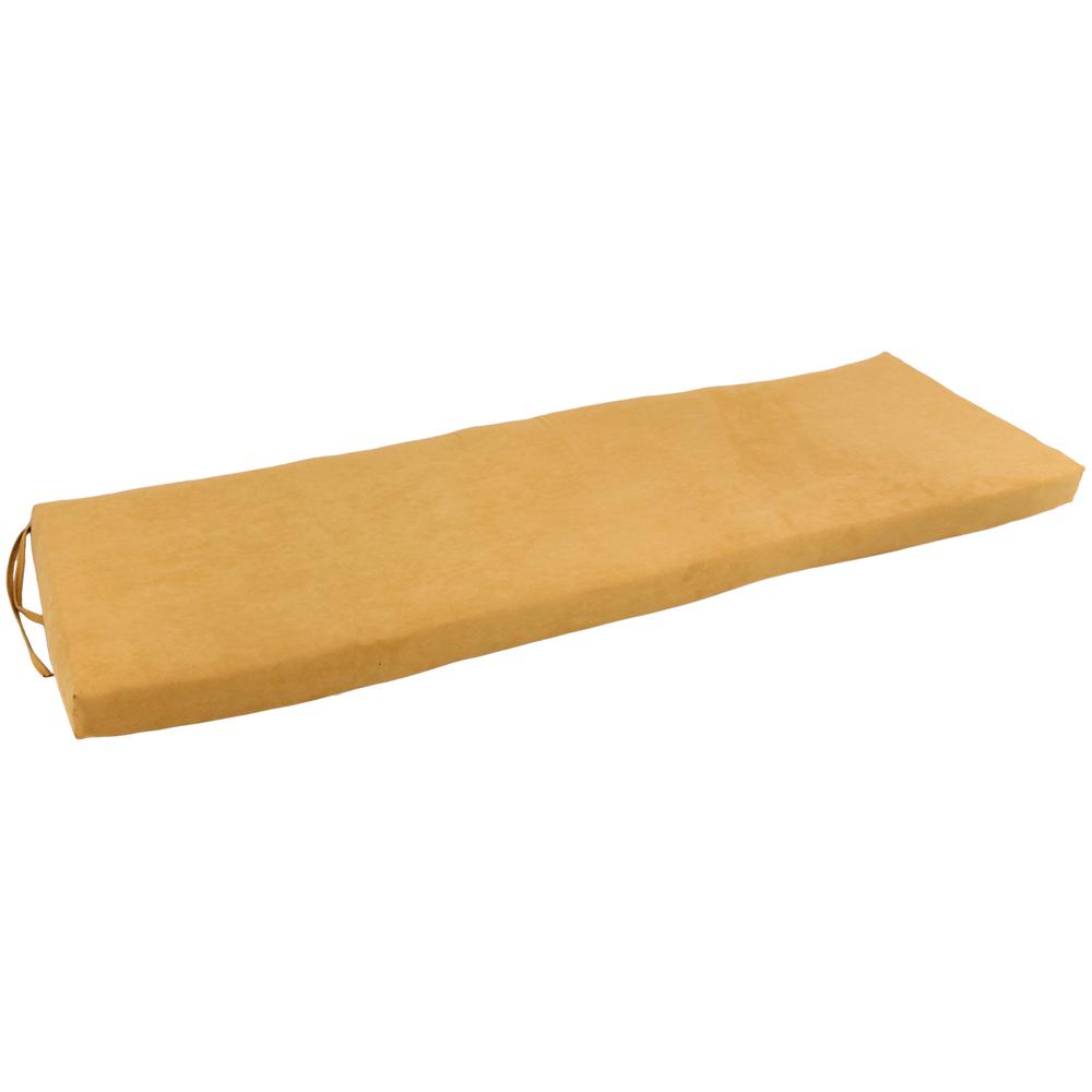 63-inch by 19-inch Solid Microsuede Bench Cushion  963X19-MS-LM. Picture 1