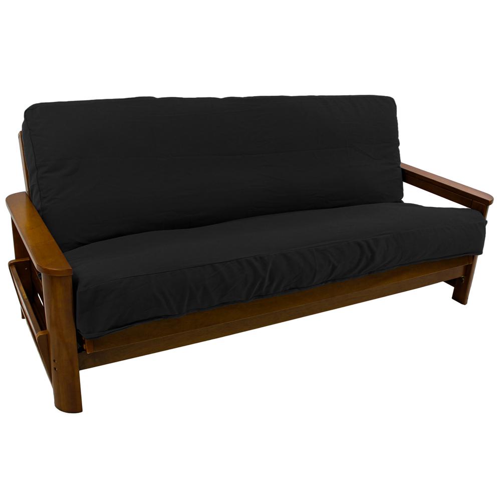 Solid Twill 8 to 9-inch Full Futon Cover. Picture 1