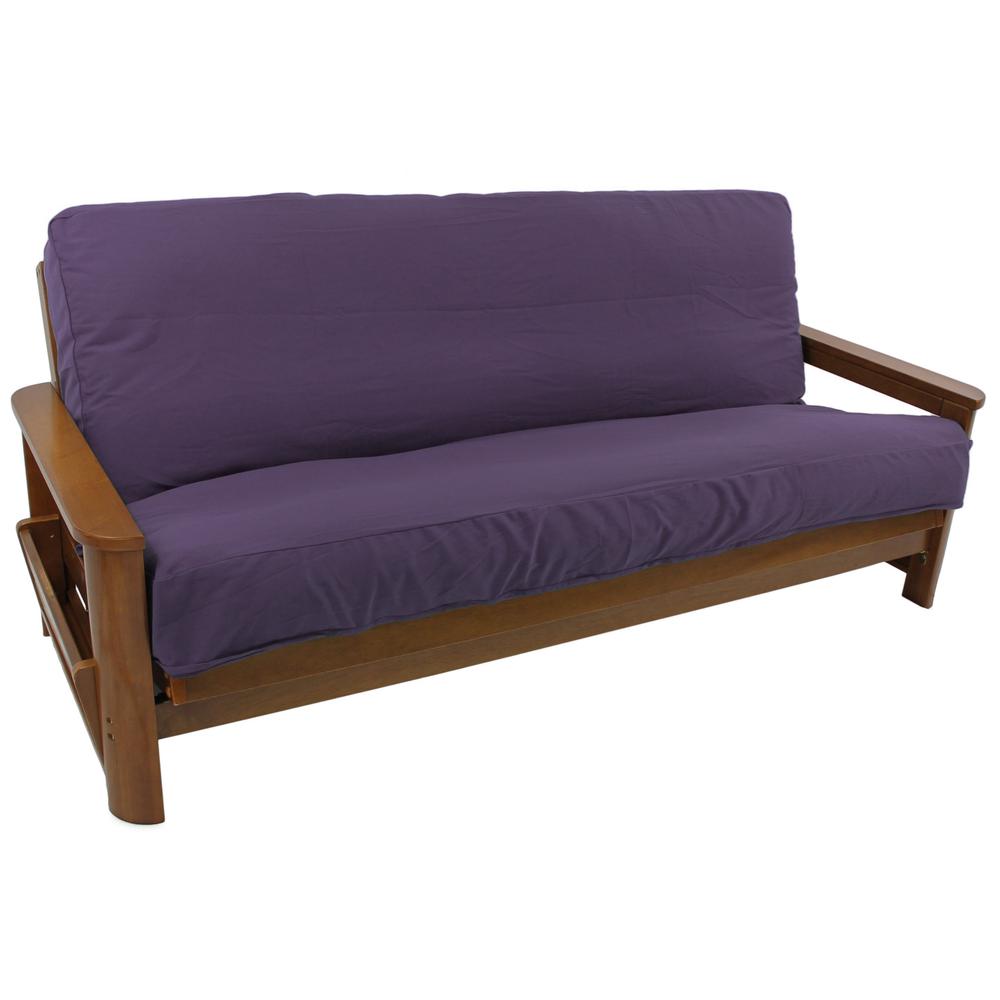 Solid Twill 8 to 9-inch Full Futon Cover. Picture 1